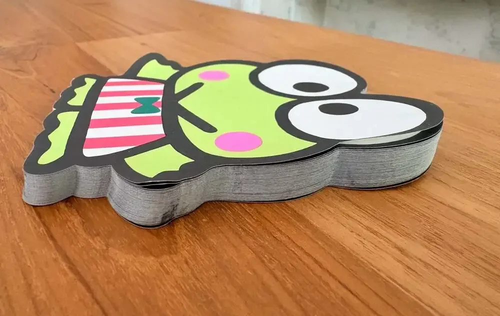 Vintage 1993 Sanrio Keroppi Die-Cut Memo Pad